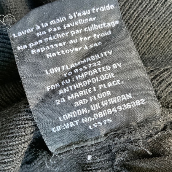 Anthropologie Lea & Viola NWOT Black Wool Front Wrap Lace Camisole Swea… - Picture 8 of 12